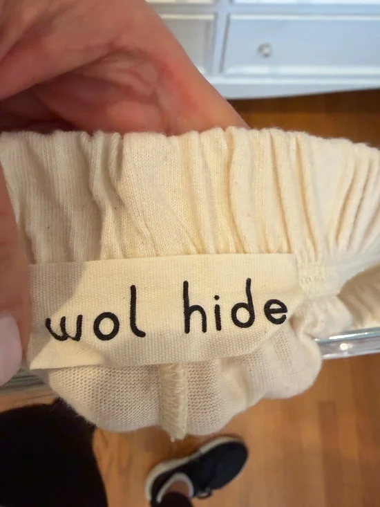 Wol Hide Cream Cotton Pants - Picture 3 of 4